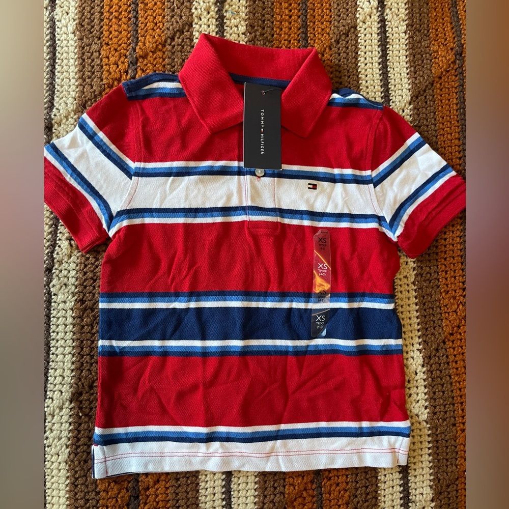 Tommy Hilfiger Boys Polo Shirt. Size XS.Brand New with Tags.